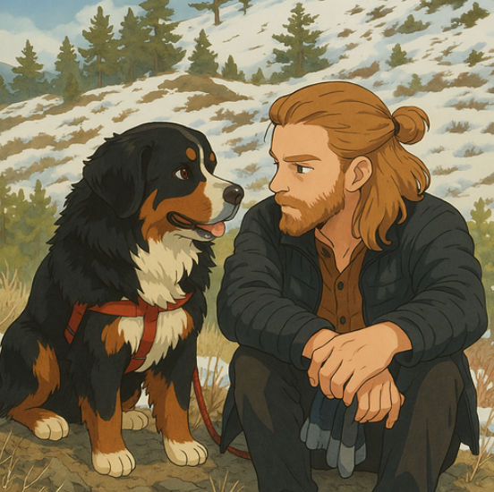 Thomas and his dog